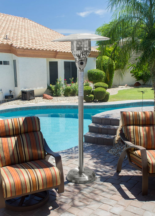 AZ Patio Heaters 41,000 BTU Natural Gas Patio Heater - Stainless Steel