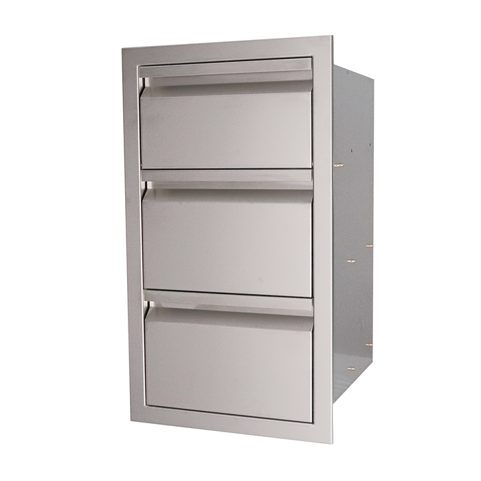 RCS Valiant Series 17-Inch Stainless Steel Double Access Drawer & Paper Towel Dispenser - VTHC1