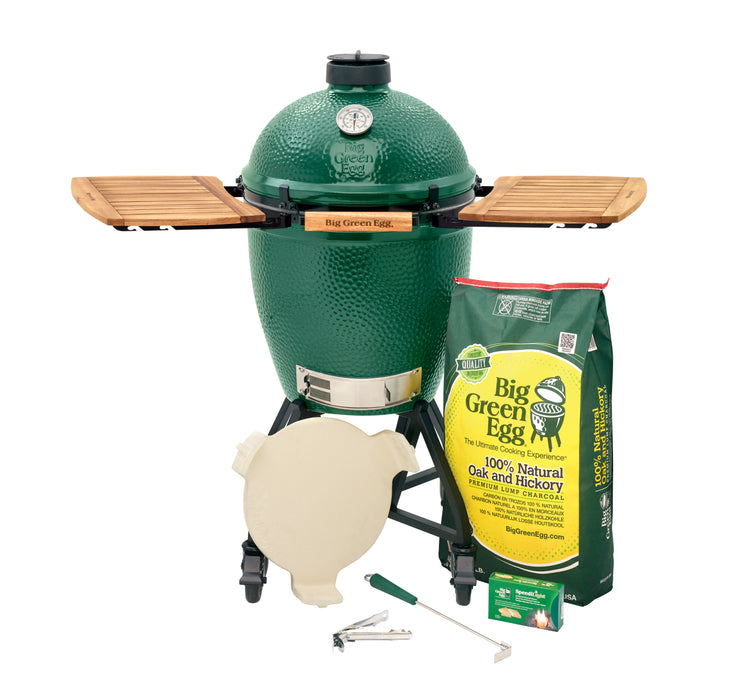 Large Big Green Egg in an intEGGrated Nest+Handler with Mates Package