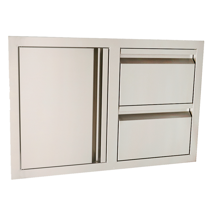 RCS Valiant Double Soft Close Drawer & Left Hinge Door Combo - VDC1SCL