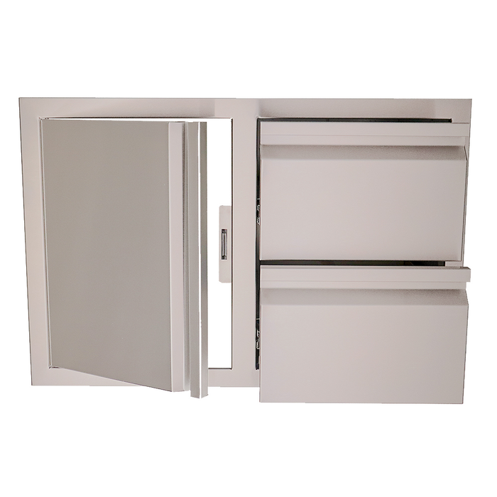 RCS Valiant Double Soft Close Drawer & Left Hinge Door Combo - VDC1SCL