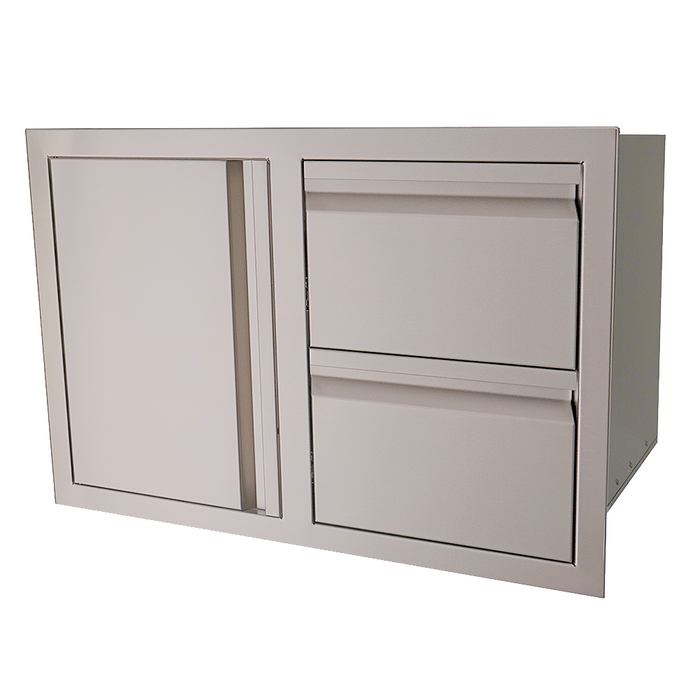 RCS Valiant Double Soft Close Drawer & Left Hinge Door Combo - VDC1SCL