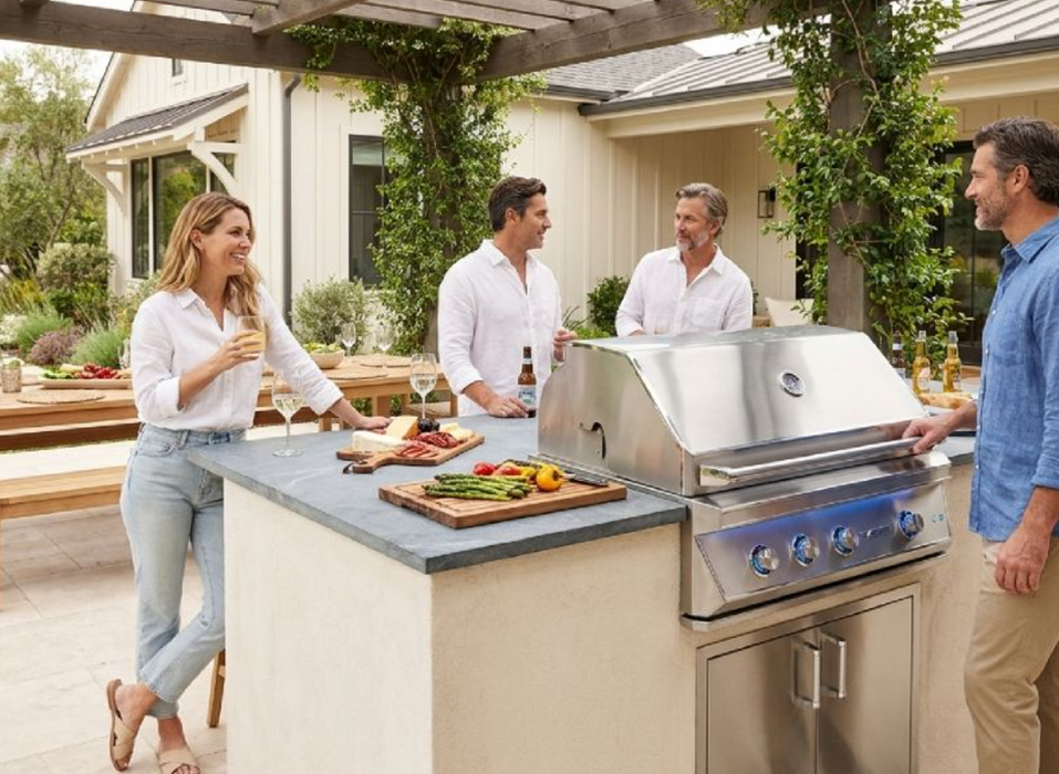 Twin Eagles 36-Inch 3-Burner Built-In Gas Grill with Sear Zone & Infrared Rotisserie Burner