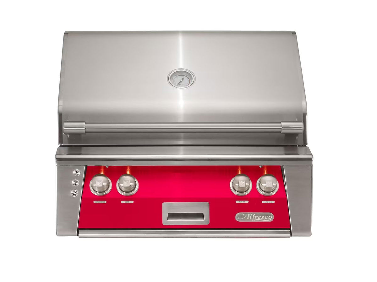Alfresco ALXE 30-Inch Built-In Grill With Sear Zone And Rotisserie in ...