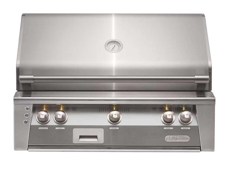 Alfresco ALXE 36-Inch Built-In Grill With Sear Zone And Rotisserie in Signal Grey - ALXE-36SZ - S7004