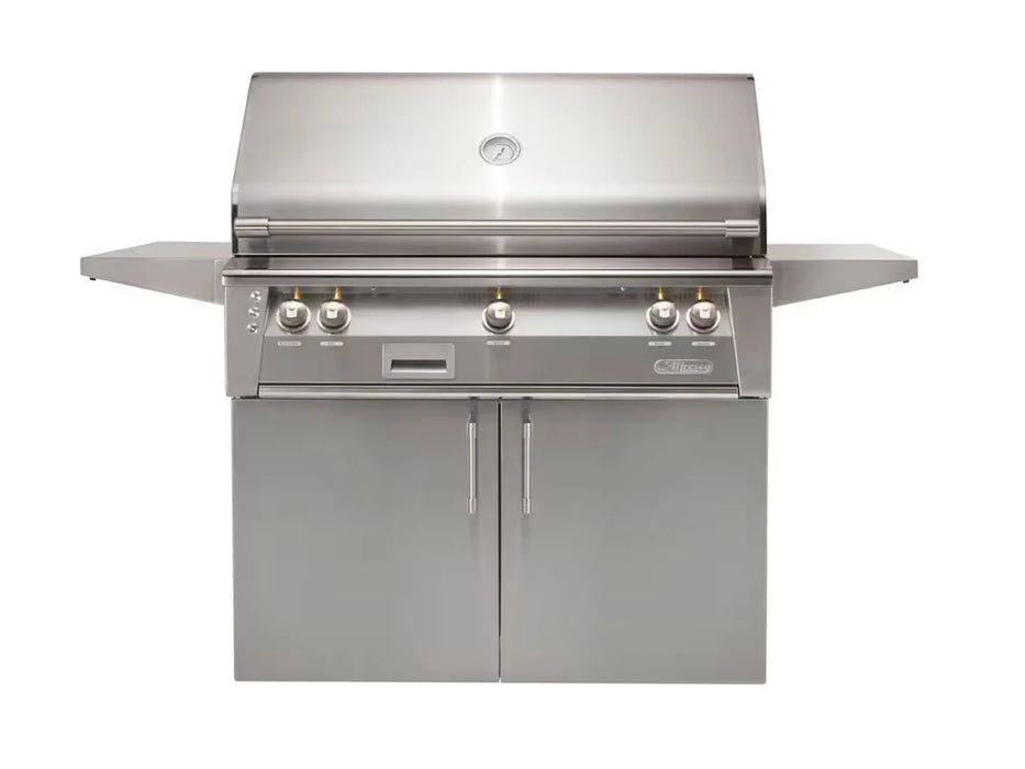 Alfresco ALXE 42-Inch Freestanding Grill With Sear Zone And Rotisserie in Signal Grey - ALXE-42SZC-S7004