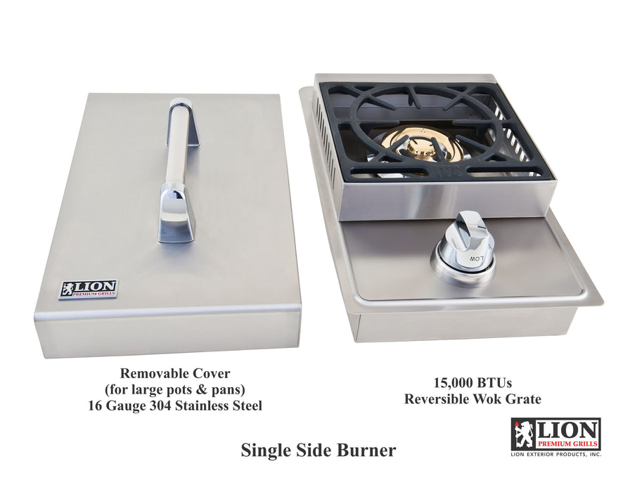Lion Stainless Steel Drop In Single Side Burner - L5631