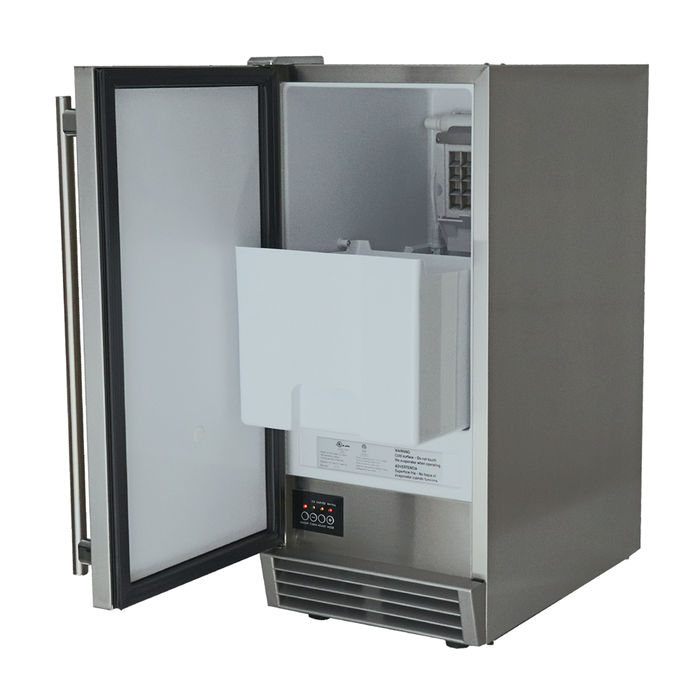 RCS 44 Lb. 15-Inch Outdoor Rated Ice Maker With Gravity Drain - REFR3