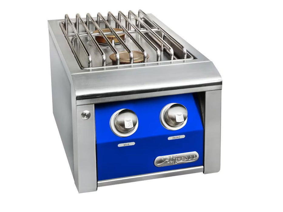 Alfresco Double Side Burner For Built-In Grills in Ultramarine Blue - AXESB-2-S5002