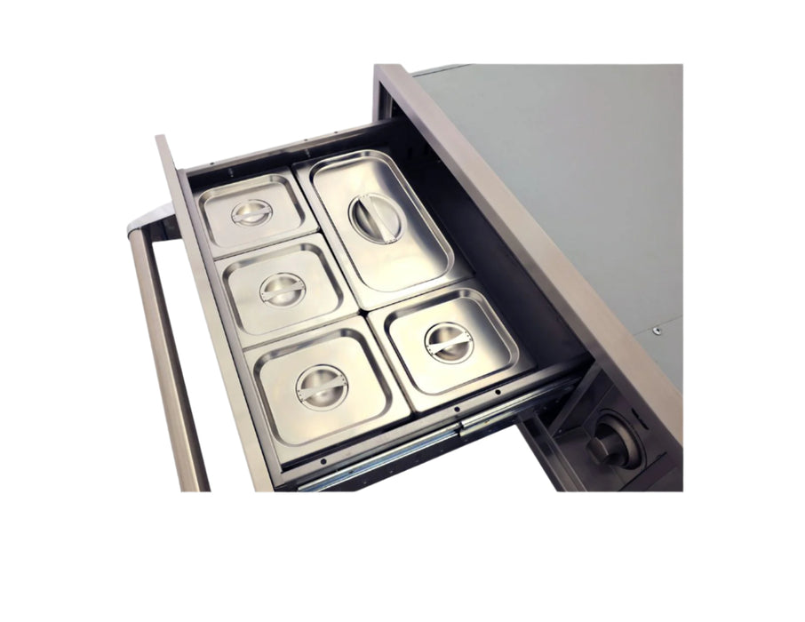 Lion 30-Inch Built-In 120V Electric Stainless Steel Warming Drawer - WD256103