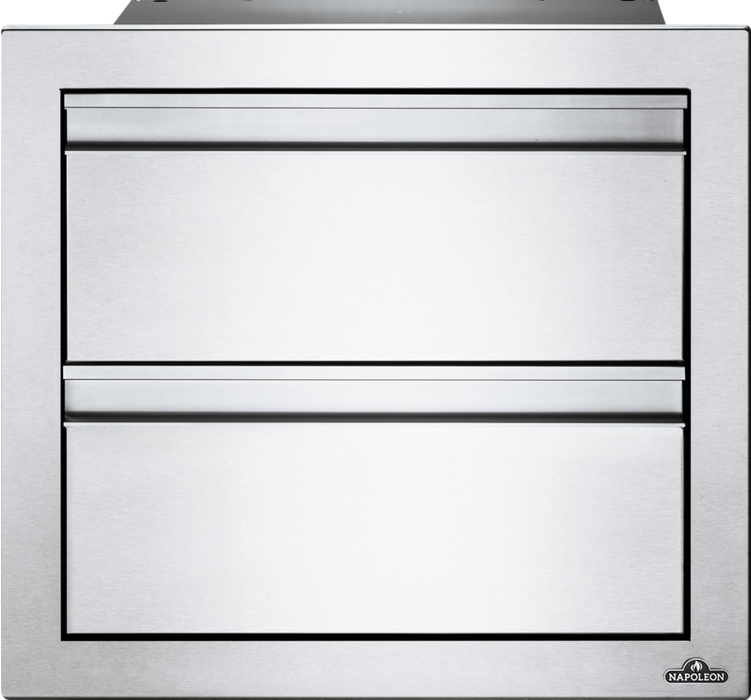 Napoleon 18-Inch Stainless Steel Double Drawer