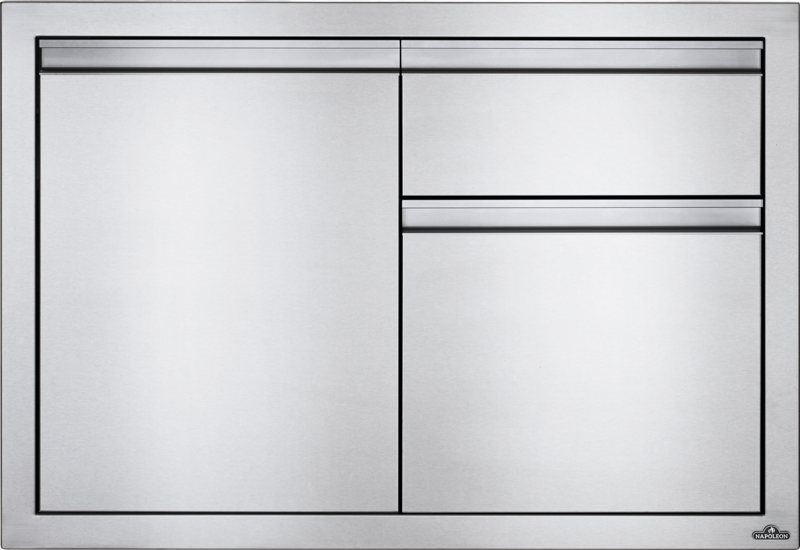 Napoleon 36 Inch Single Door & Double Drawer - BI-3624-1D2DR