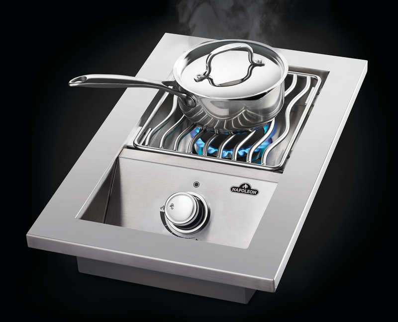 Napoleon Built-In 500 Series Inline Single Range Top Burner with Stainless Steel Cover