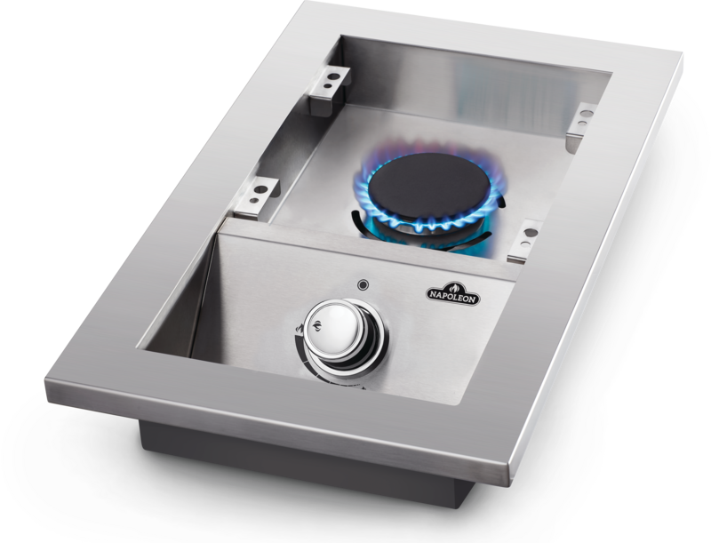 Napoleon Built-In 500 Series Inline Single Range Top Burner with Stainless Steel Cover