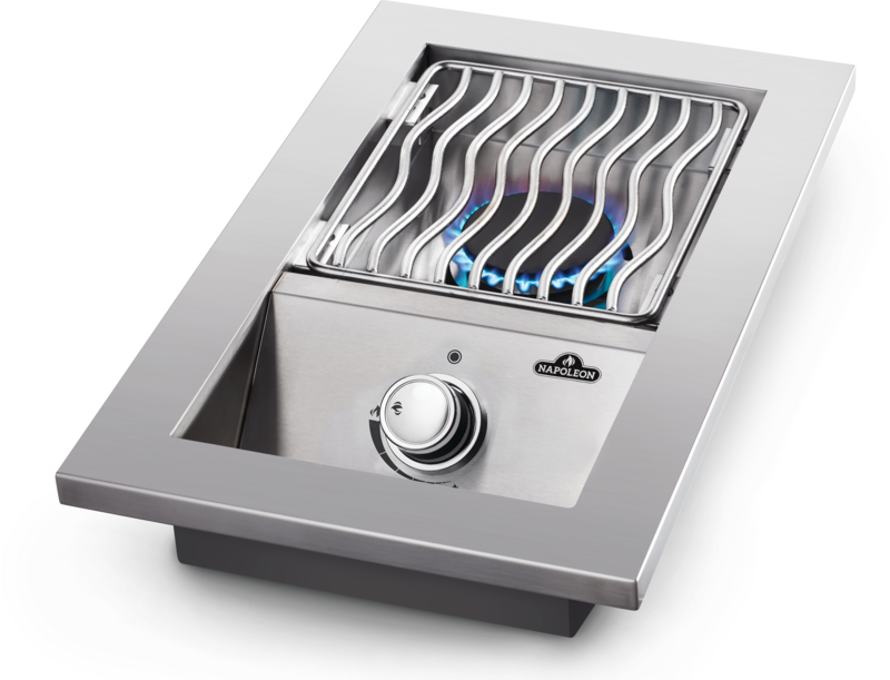 Napoleon Built-In 500 Series Inline Single Range Top Burner with Stainless Steel Cover