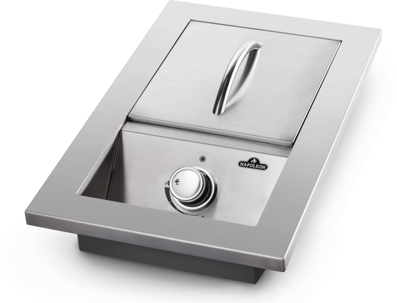 Napoleon Built-In 500 Series Inline Single Range Top Burner with Stainless Steel Cover