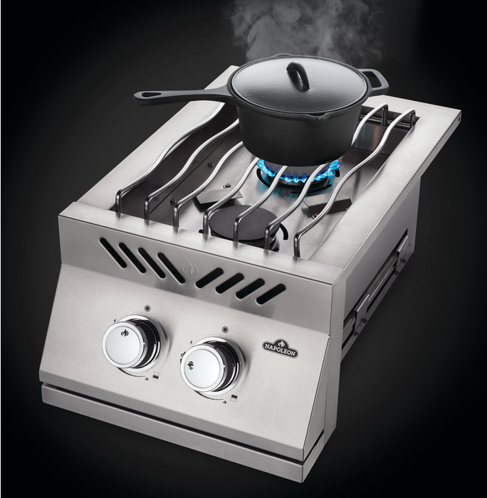 Napoleon Built-In 500 Series Inline Dual Range Top Burner with Stainless Steel Cover