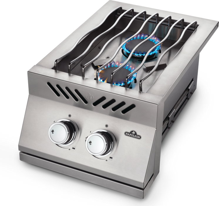 Napoleon Built-In 500 Series Inline Dual Range Top Burner with Stainless Steel Cover