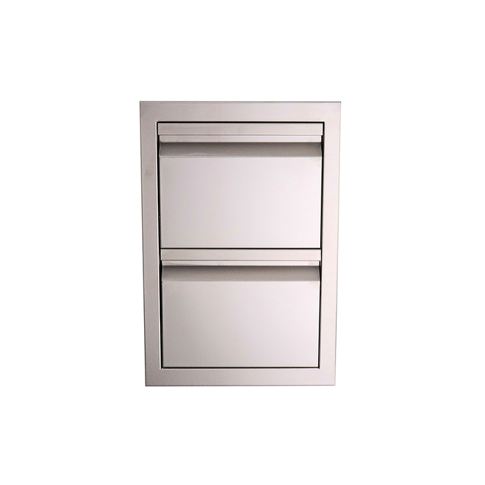 RCS Valiant Series 17-Inch Stainless Steel Double Access Drawer - VDR1