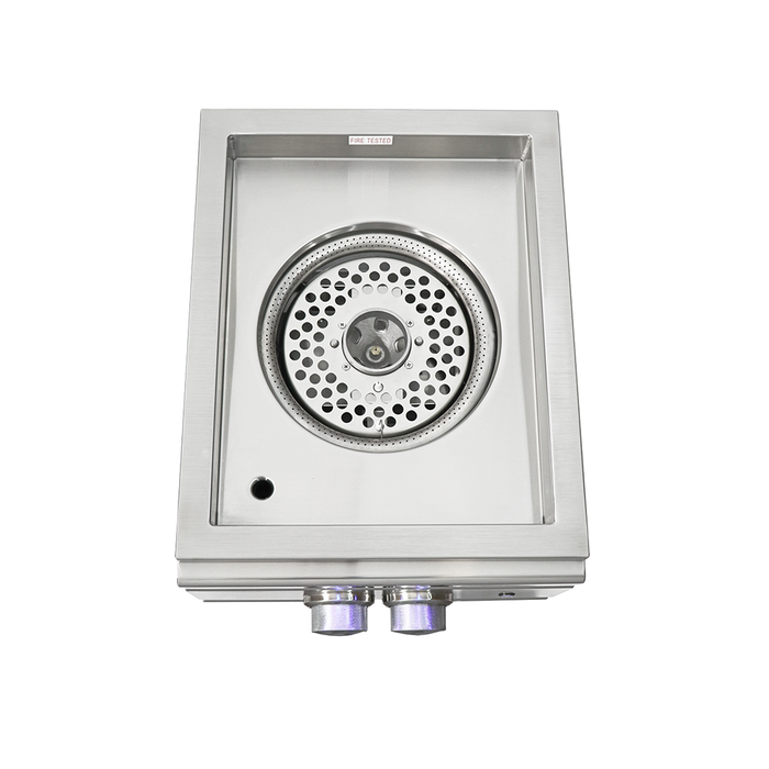 RCS Pro Series Built-In Power Burner W/ Stainless Steel Lid - RSB3A