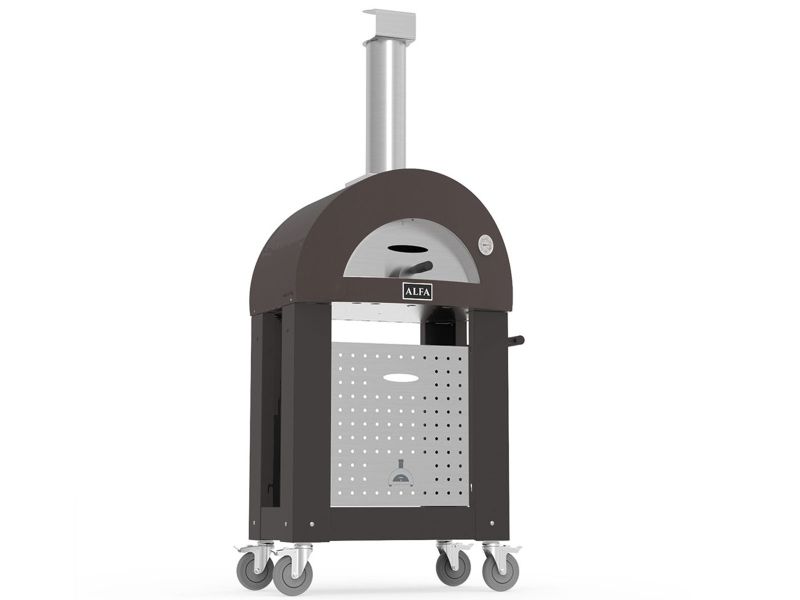 Alfa Nano 1 Pizze 23-Inch Wood-Fired Pizza Oven and Oven Base - Copper Base