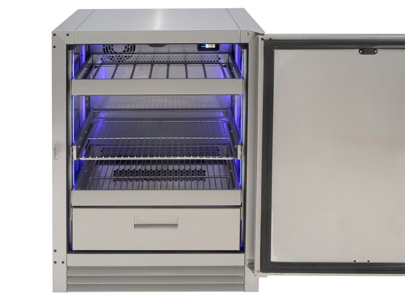 Alfresco 24-Inch 5.67 Cu. Ft. PolarCore™ Undercounter Outdoor Rated Refrigerator