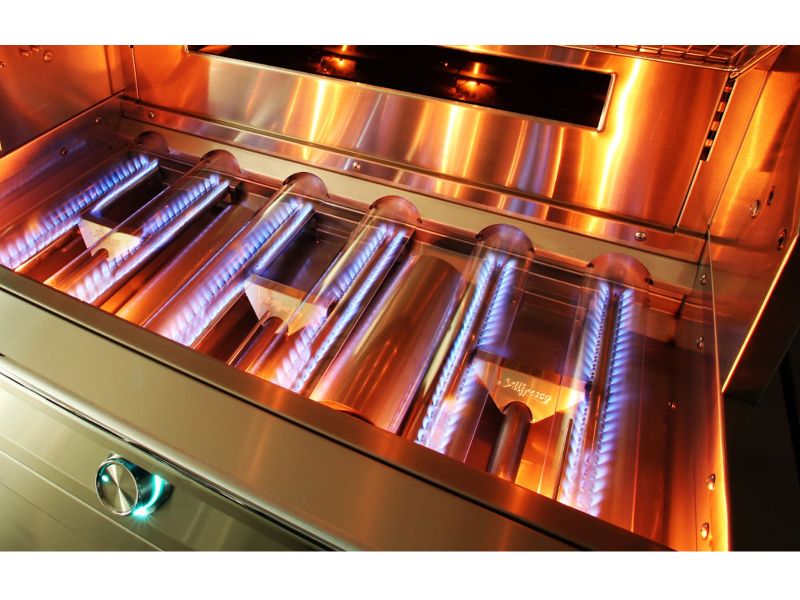Alfresco AIPG 36-Inch Intelligent Built-In Gas Grill with Rotisserie - AIPG-36