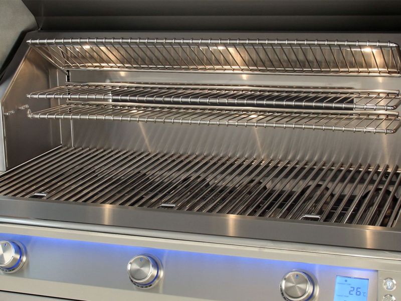 Alfresco AIPG 42-Inch Intelligent Built-In Gas Grill with Rotisserie - AIPG-42