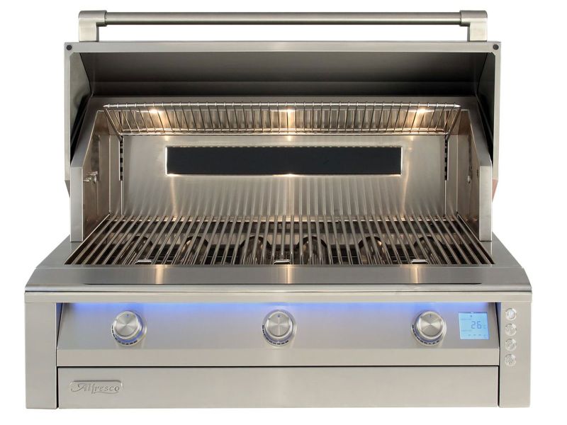 Alfresco AIPG 42-Inch Intelligent Built-In Gas Grill with Rotisserie - AIPG-42