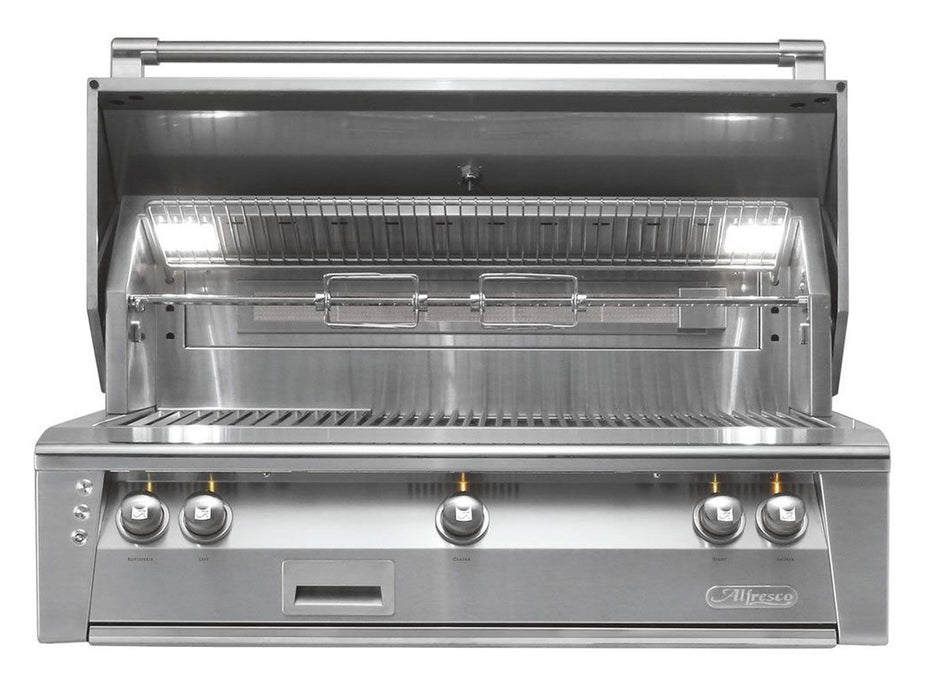 Alfresco ALXE 42-Inch Built-In Gas Grill with Sear Zone and Rotisserie - ALXE-42SZ