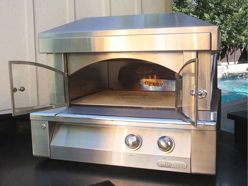 Alfresco 30-Inch Countertop Gas Outdoor Pizza Oven Plus - AXE-PZA