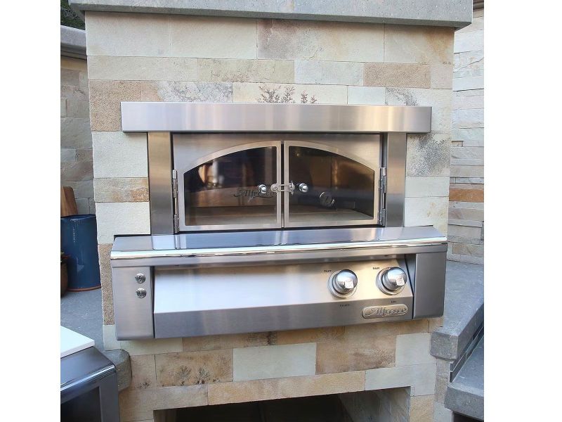 Alfresco 30-Inch Built-In Gas Outdoor Pizza Oven Plus - AXE-PZA-BI