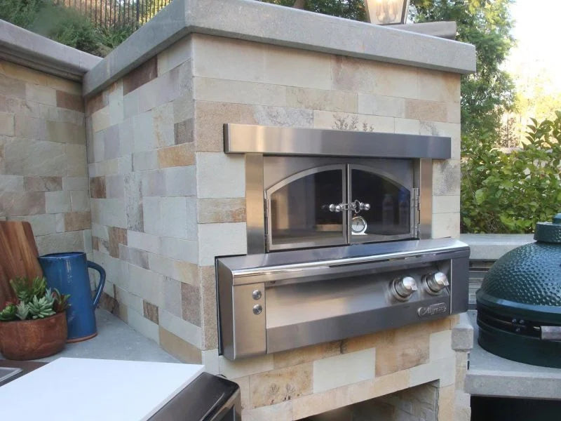 Alfresco 30-Inch Built-In Gas Outdoor Pizza Oven Plus - AXE-PZA-BI