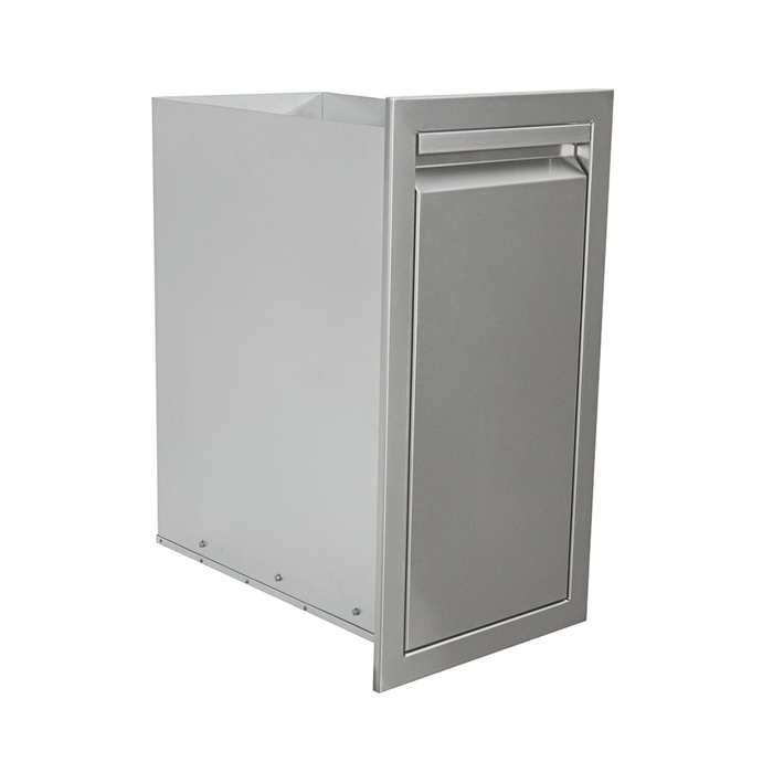 RCS Valiant Series 14-Inch Stainless Steel Narrow Roll-Out Trash Drawer - VTD4