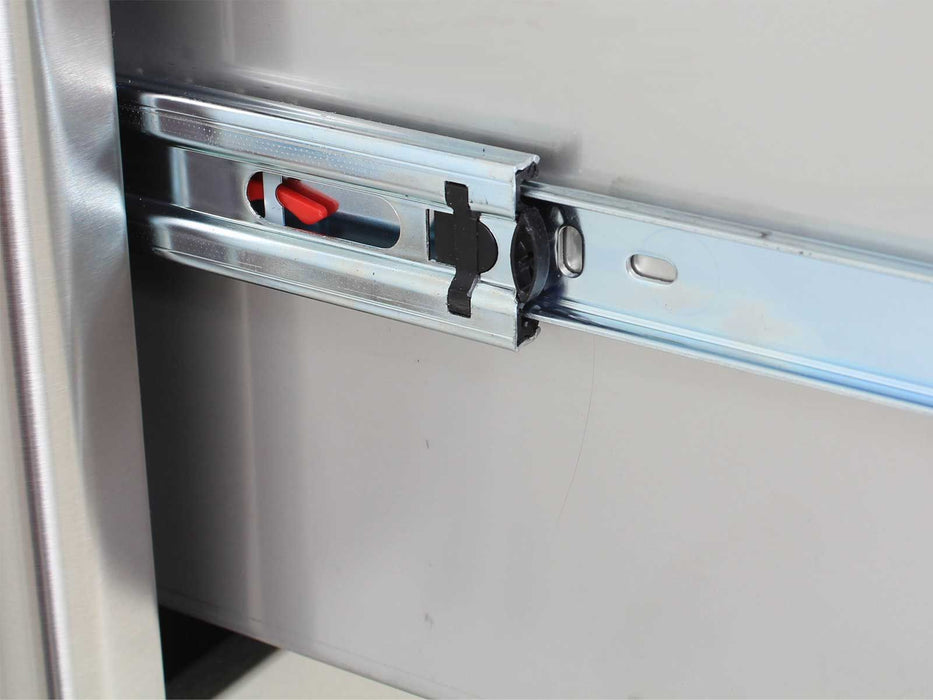 Blaze 30-in Stainless Steel Easy Close Triple Access Drawer w/ LED Lighting - BLZ-30W-3DRW-LT