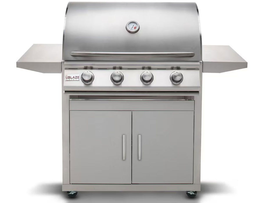 Blaze LBM 32-Inch 4-Burner Natural Gas Grill - BLZ-4LBM+BLZ-4-CART-SC