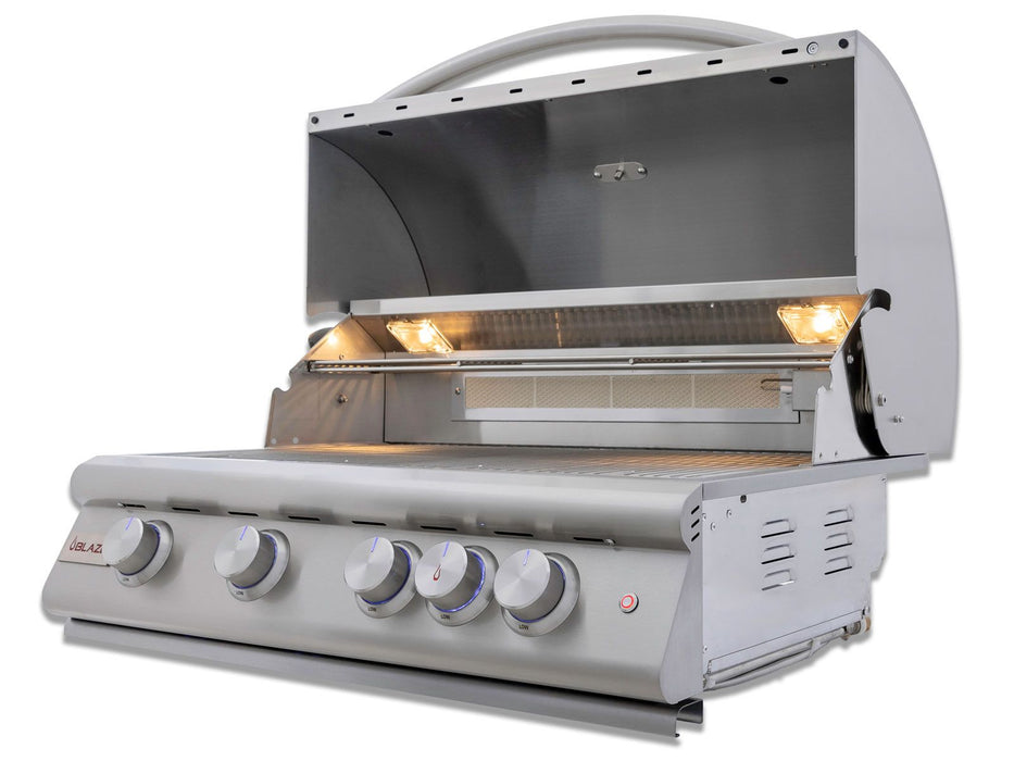 Blaze Premium LTE+ 32-Inch 4-Burner Built-In Gas Grill w/ Ceramic Flame Tamers - BLZ-4LTE3