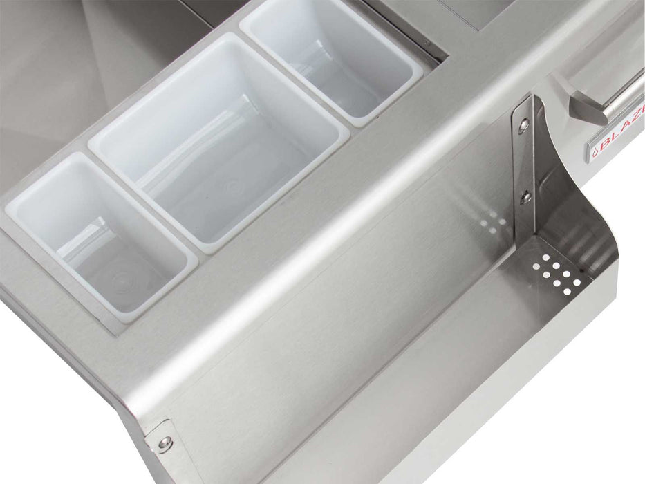 Blaze 30-Inch Beverage Center w/ Sink & Ice Bin Cooler - BLZ-30CKT-SNK