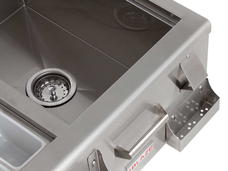 Blaze 30-Inch Beverage Center w/ Sink & Ice Bin Cooler - BLZ-30CKT-SNK