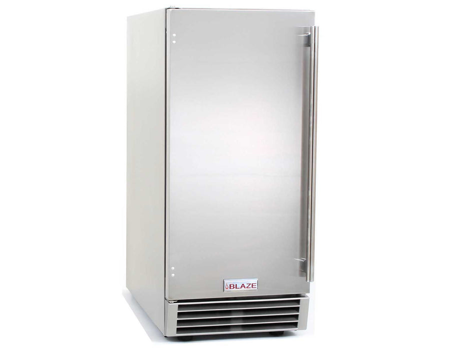Blaze 50 Lb. 15-Inch Outdoor Rated Ice Maker w/ Gravity Drain - BLZ-ICEMKR-50GR