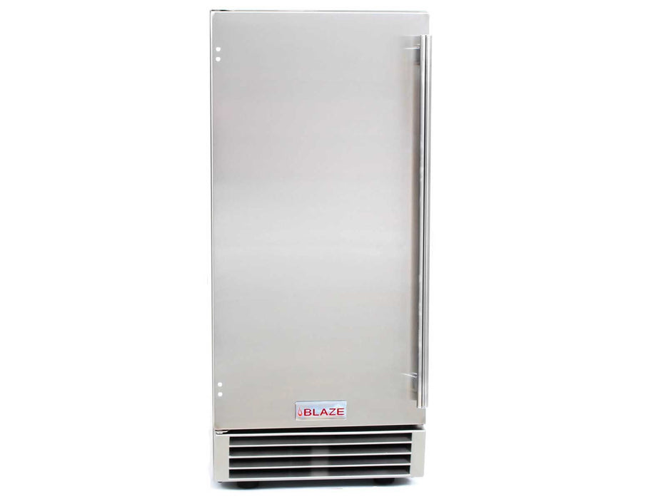 Blaze 50 Lb. 15-Inch Outdoor Rated Ice Maker w/ Gravity Drain - BLZ-ICEMKR-50GR