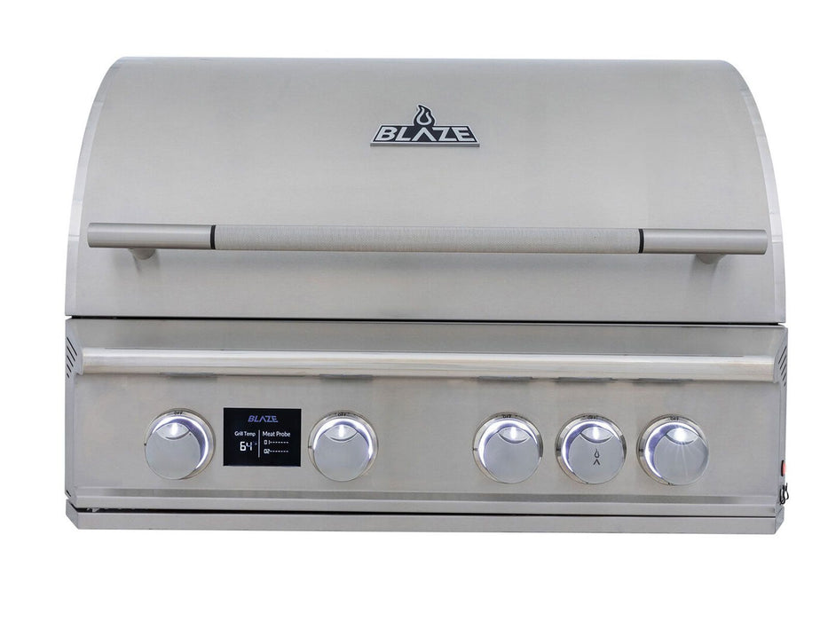 Blaze LTE PRO 32-in 4-Burner Built-In Gas Grill w/ Digital Temperature Screen & Rotisserie - BLZ-4LTEPRO