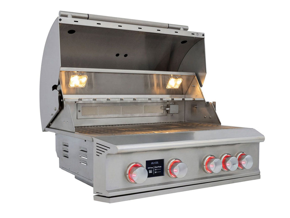 Blaze LTE PRO 32-in 4-Burner Built-In Gas Grill w/ Digital Temperature Screen & Rotisserie - BLZ-4LTEPRO
