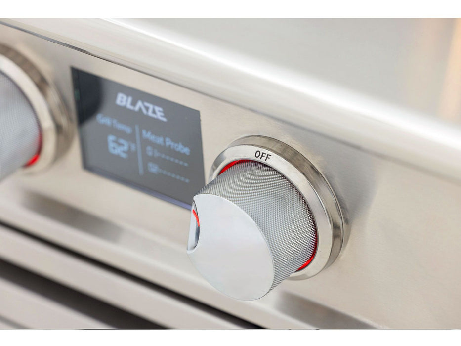 Blaze LTE PRO 32-in 4-Burner Built-In Gas Grill w/ Digital Temperature Screen & Rotisserie - BLZ-4LTEPRO