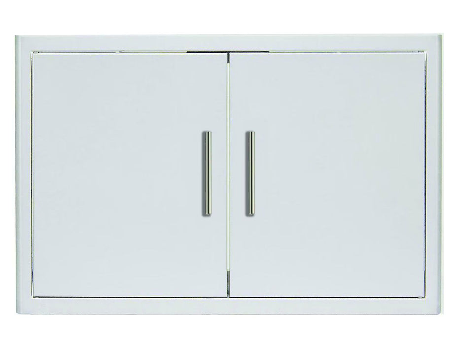 Blaze 32-in Stainless Steel Soft Close Double Access Door w/ Paper Towel Holder - BLZ-AD32-R-SC