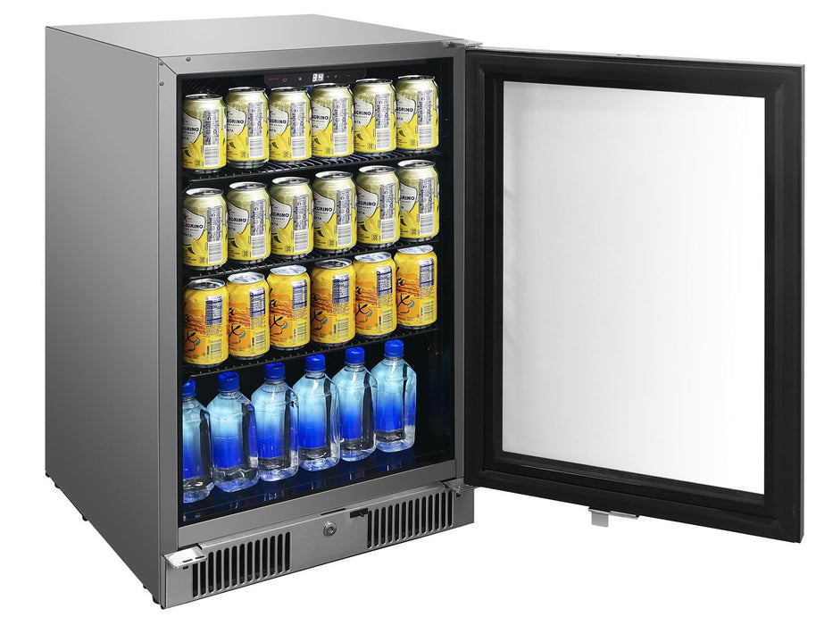 Blaze 20-Inch 4.5 Cu. Ft. Outdoor Rated Beverage Cooler w/ Lock - BLZ-GDBEV20-4.5
