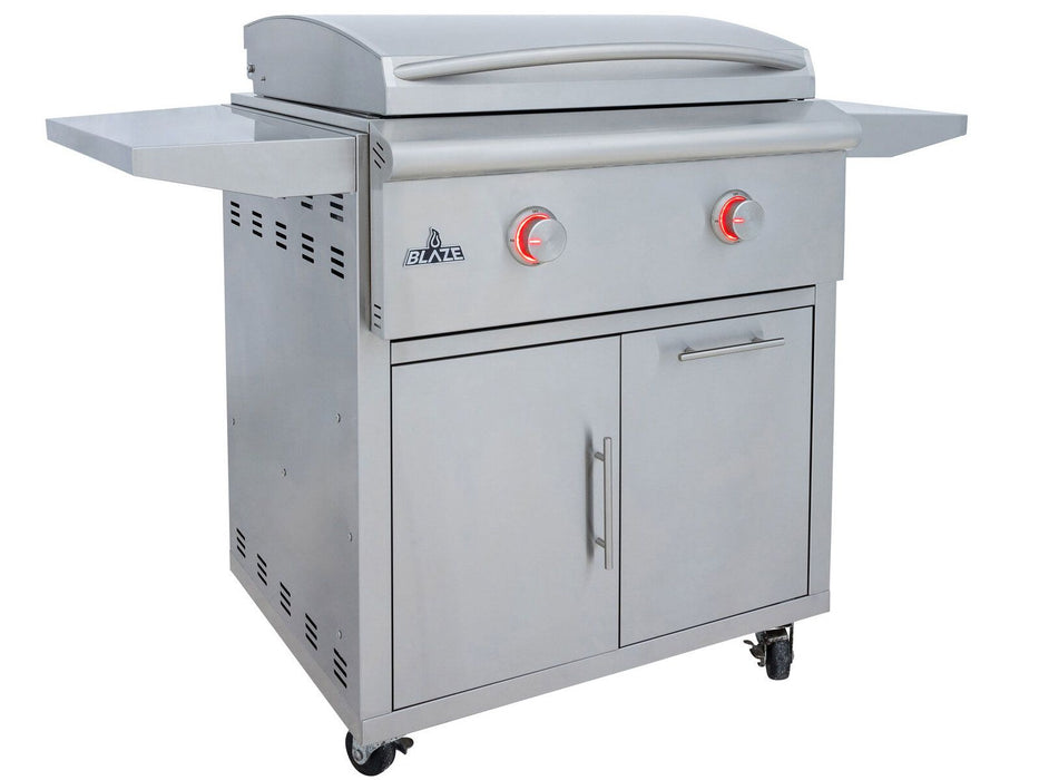 Blaze LTE+ 30-Inch Gas Freestanding Griddle w/ Lift-Assist Hood - BLZ-GRIDDLE-LTE3+BLZ-GRIDDLE-CART-SC2