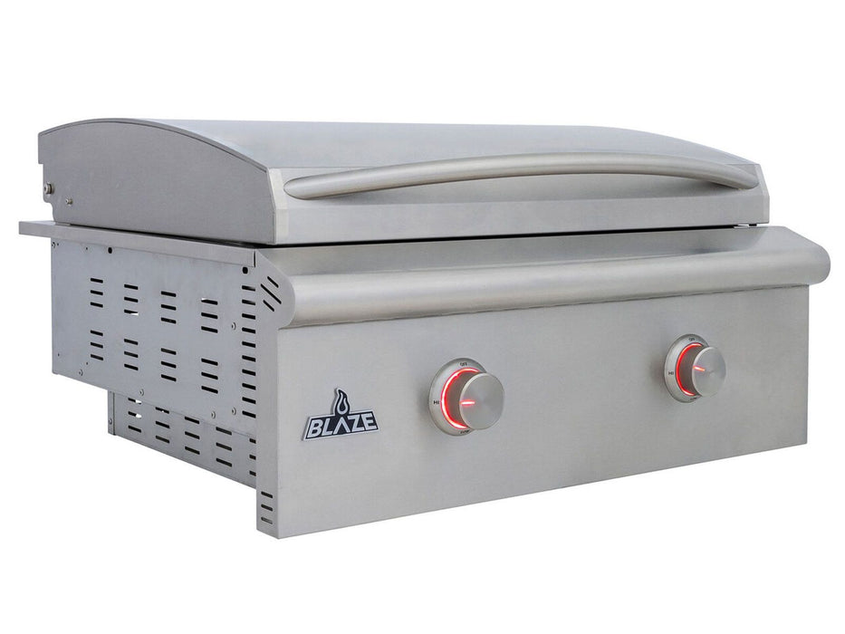 Blaze LTE+ 30-Inch Built-in Gas Griddle w/ Lift-Assist Hood - BLZ-GRIDDLE-LTE3