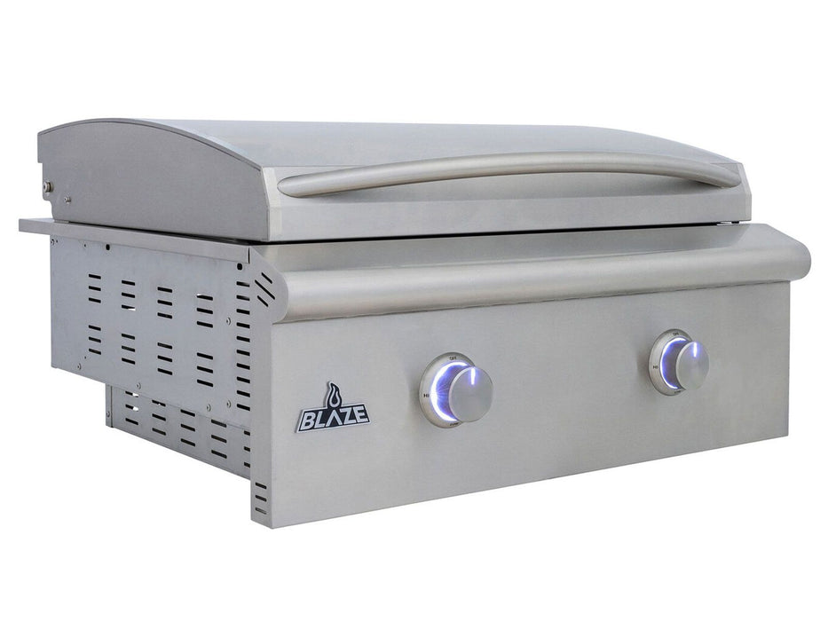 Blaze LTE+ 30-Inch Built-in Gas Griddle w/ Lift-Assist Hood - BLZ-GRIDDLE-LTE3