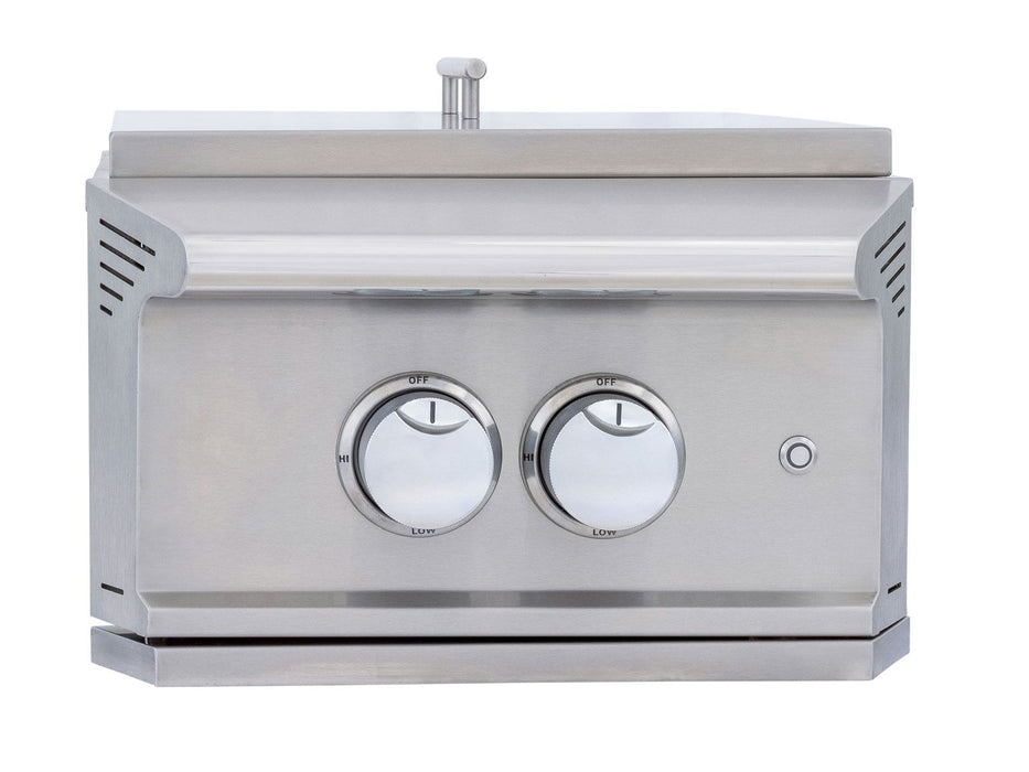 Blaze LTE PRO Built-In Gas High Performance Power Burner W/ Wok Ring & Stainless Steel Lid - BLZ-PBLTEPRO